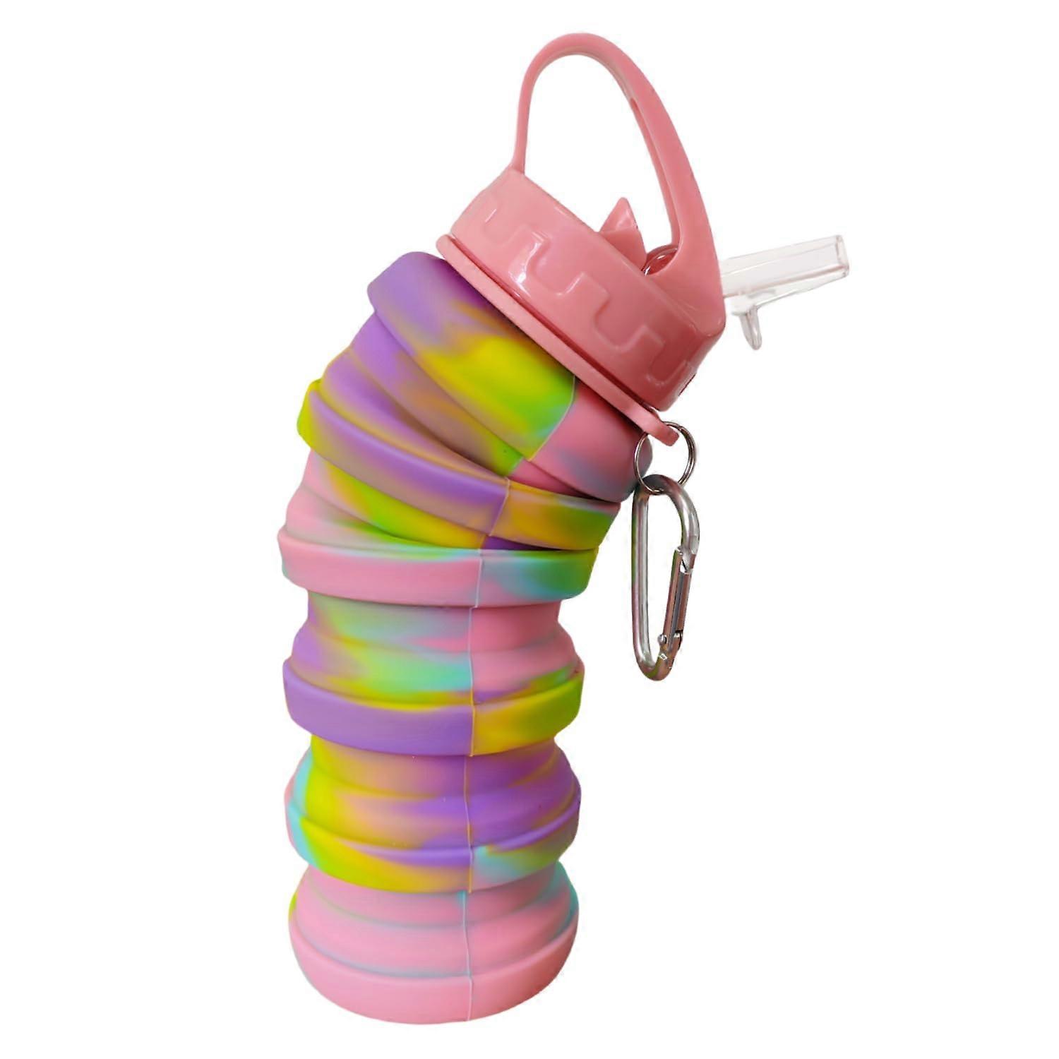 Folding plastic water bottle for camping 500ml