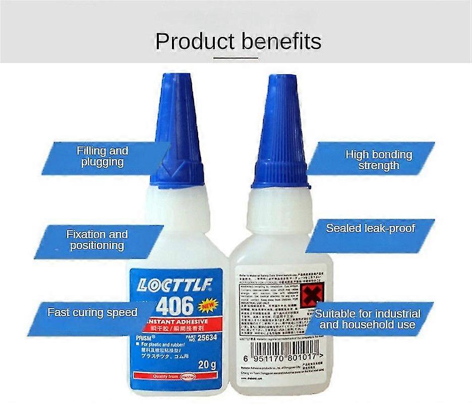 1-3pcs חדש סופר דבק 406 תיקון דבק דבק מיידי Loctite דבק עצמי 20ml דבק חזק במיוחד עמיד לאורך זמן