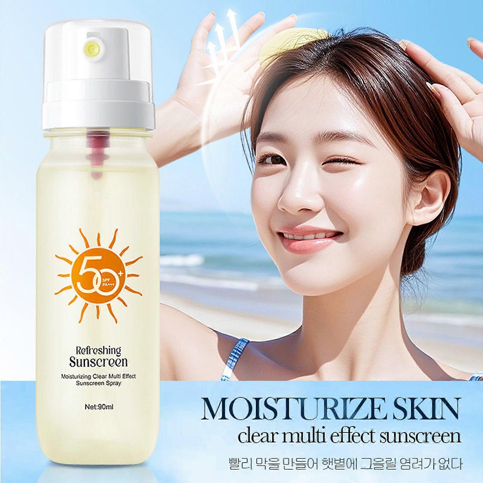 Water And Clear Multi-effect Sunscreen Spray Refreshing And Moisturizing Spray 90ml Flye251267