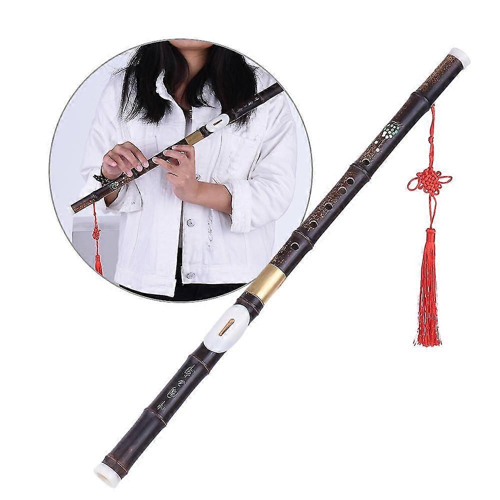 Detchable Natural Black Bamboo Bawu Ba Wu Transverse Flute Pipe