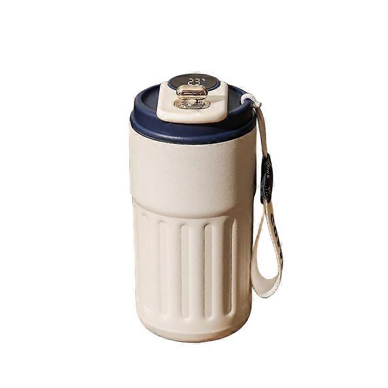 Tasse à café intelligente en acier inoxydable de 450 ml portable maintient le froid et la chaleur Affichage de la température LED Tasse sous vide étanche