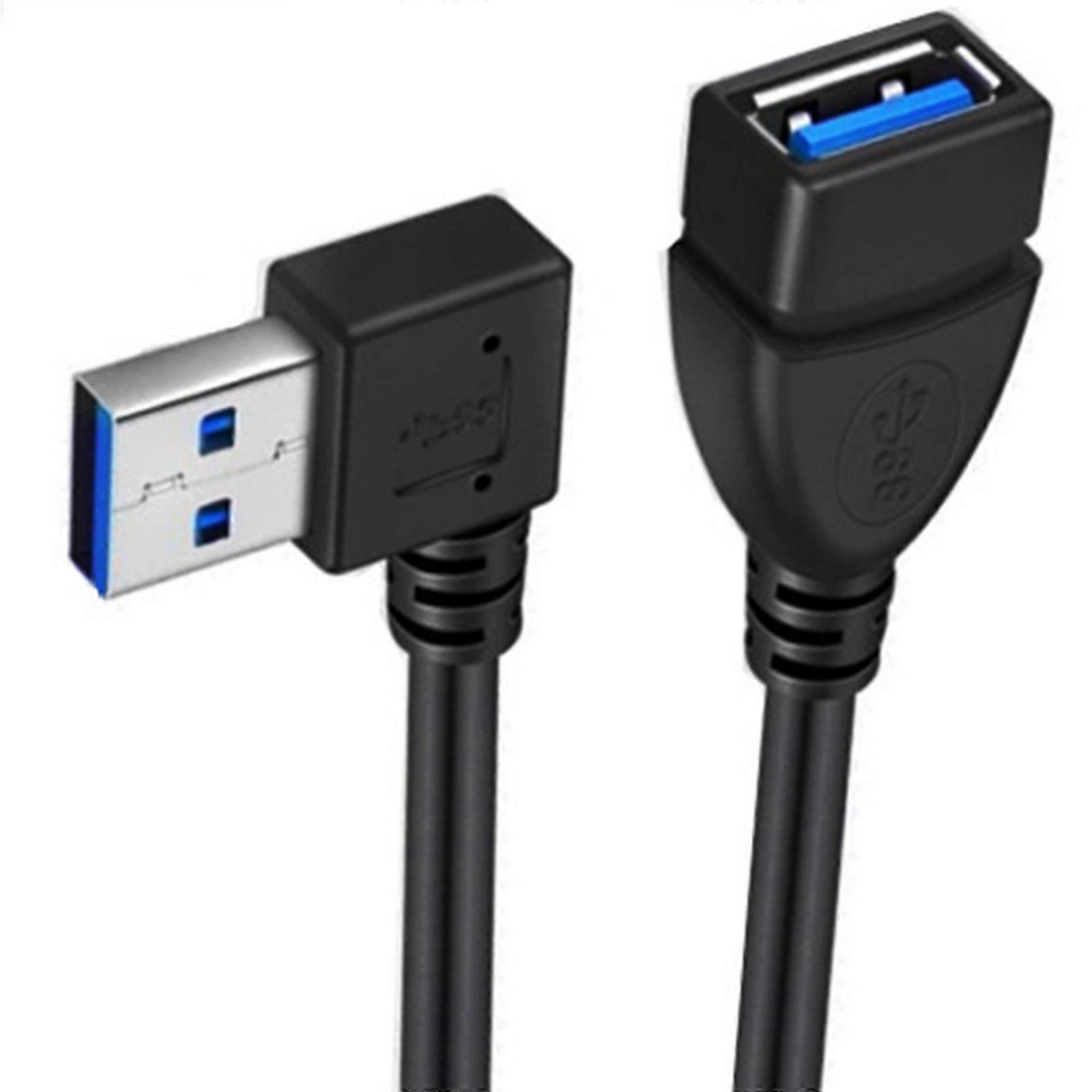 USB3.0 Extension Cable 90 Degree Angled USB3 Cable USB Adapter Extender Cord for Flexible and Stable Connection 20CM