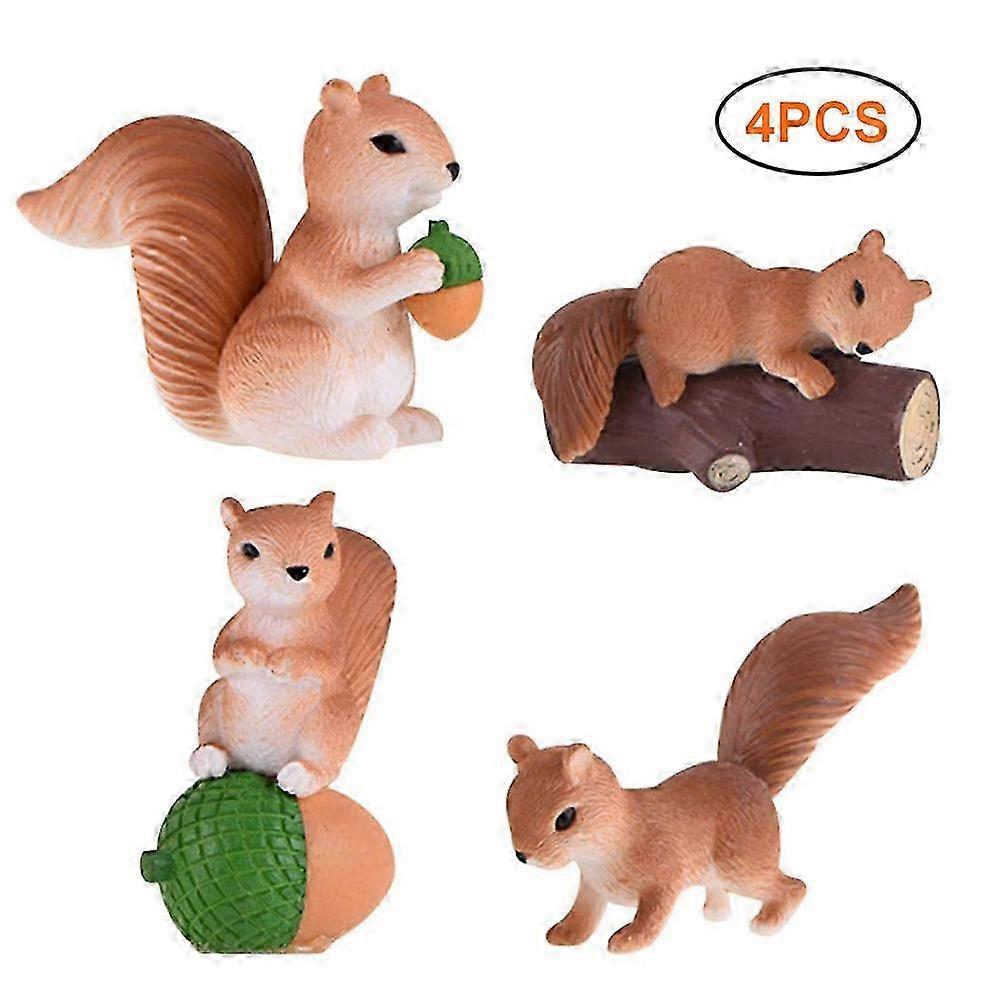 4Pcs / Set Simulation Models Mini Ornaments Micro Landscape Decoration