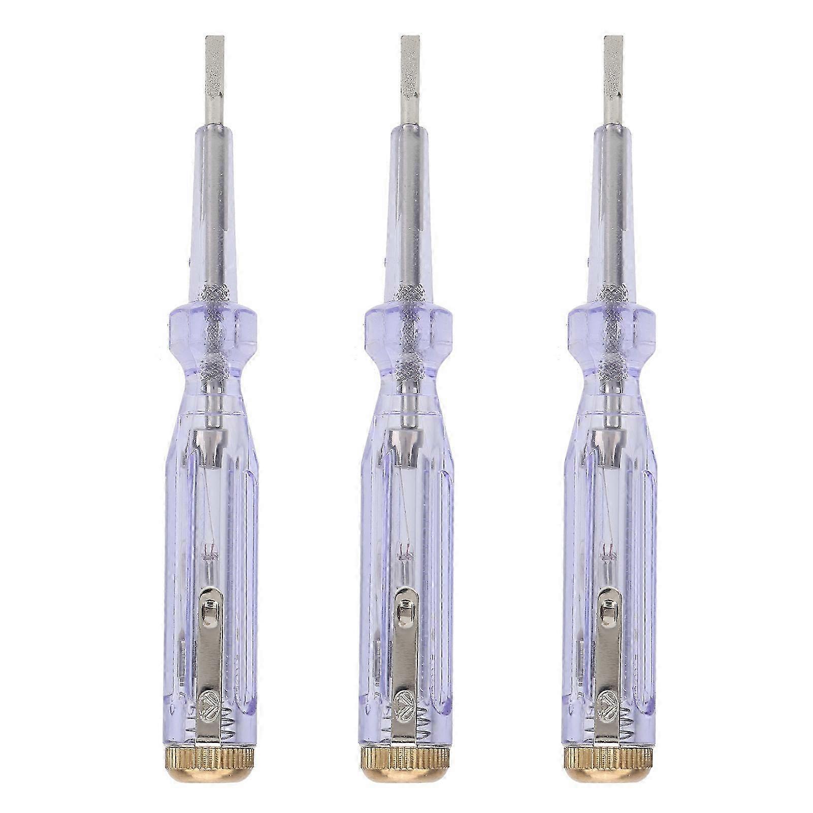 3Pcs Electric Pen Voltage Test Pencil Sensitivity Detect Tools ANG43 AC 100250V
