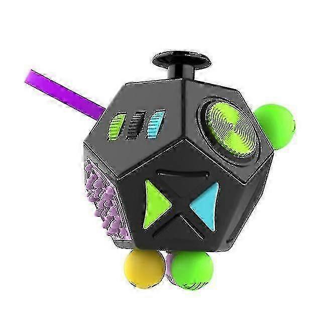 YYH-12サイドそわそわキューブはストレスと不安を和らげます自閉症の抗うつ病キューブブラック