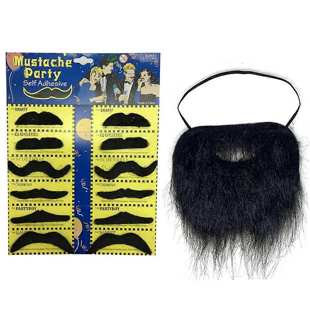 Comfortable Face Touch: Synthetic Hairs Provide A Gentle Feel, Realistic Appearance Ensures A Convincing Look, Easy Application With Elastic Band,