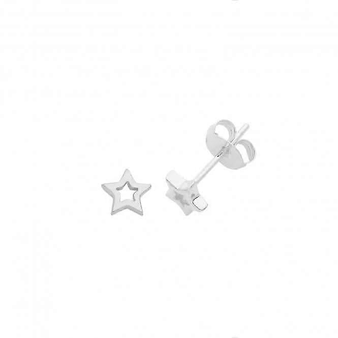 Acotis Silver Studs Rhodium Star G51273