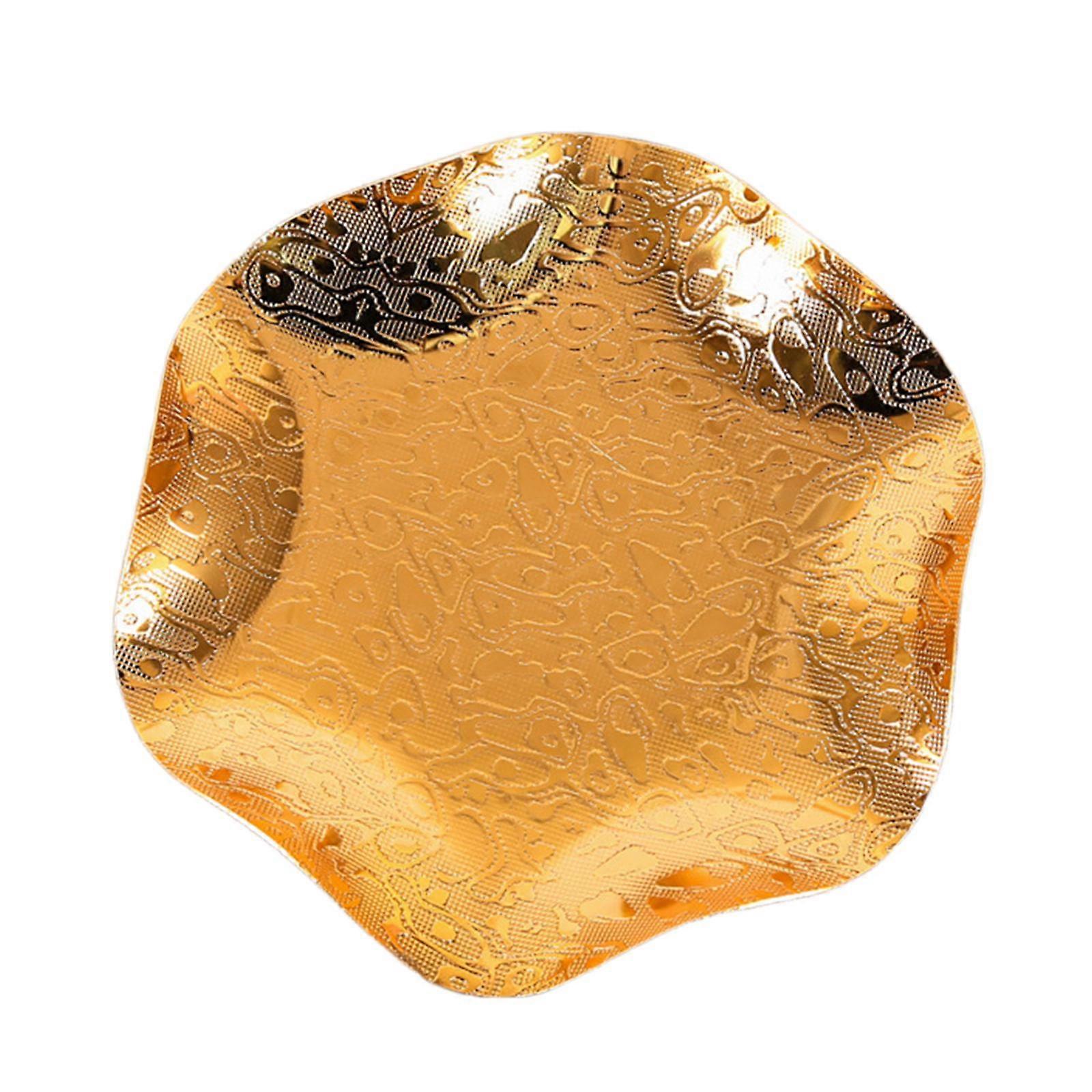 Demir Meyve Tabak Servis Tepsileri Depolama Tutucu Kase Ev Atıştırmalık Tepsisi İçin