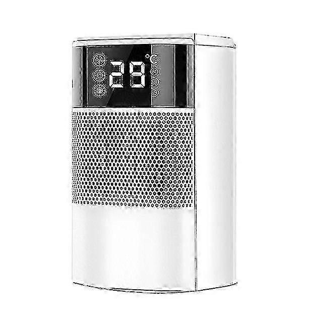 Bærbar elektrisk varmeapparat Small Space Heater Bordplate Led Display Timer Varmere For Office Dorm Bedroo