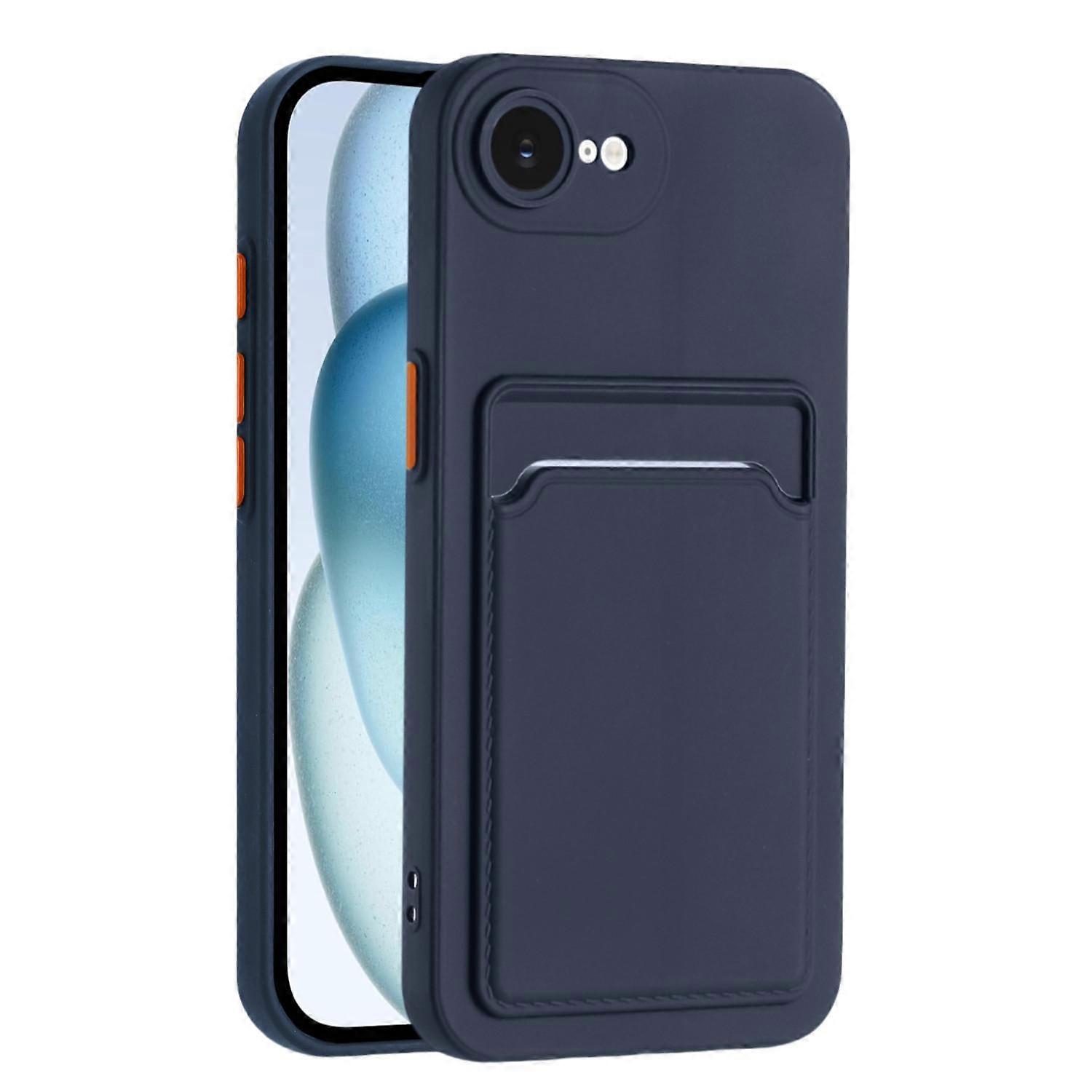Contrast Color Button TPU Phone Case For iPhone 16e