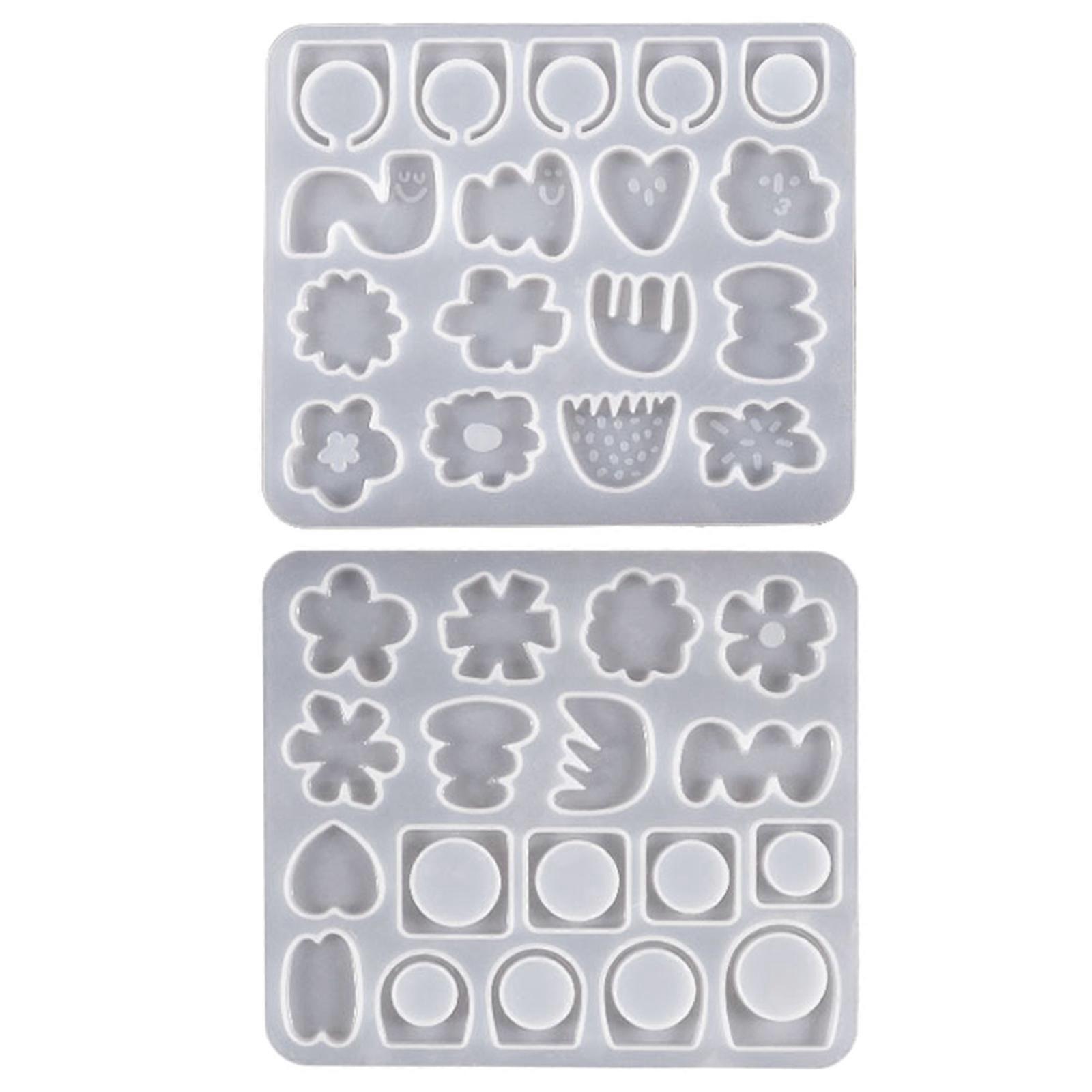 Irregular Flower Silicone Ring Molds with Different Sizes Jewelry Resin Casting Molds for DIY Crafts Jewelry Making