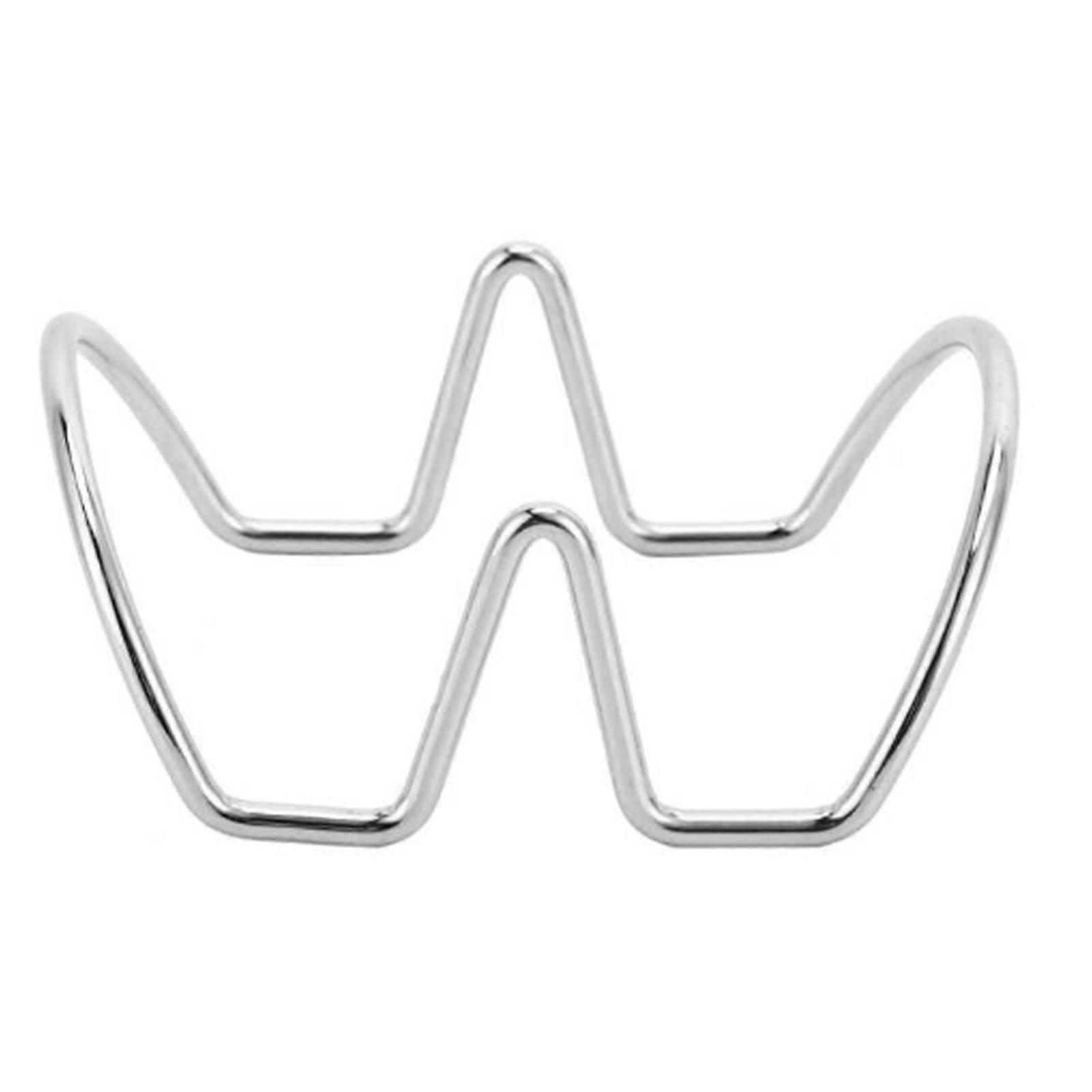 Taco Holder U Shaped Taco Rack Stainless Steel Taco Shell Stand Up Holder for Baking Party Gathering 2 Grid