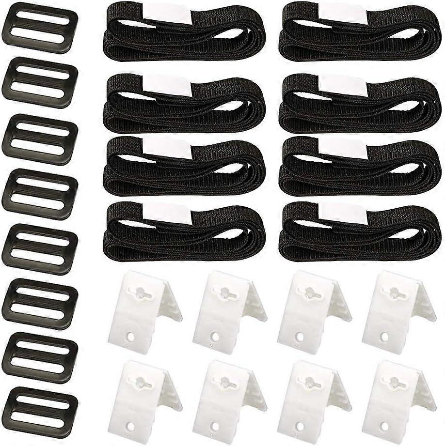 Solar Cover Fixing Kit - 8 Straps for Inground Pool Universal Coil Straps