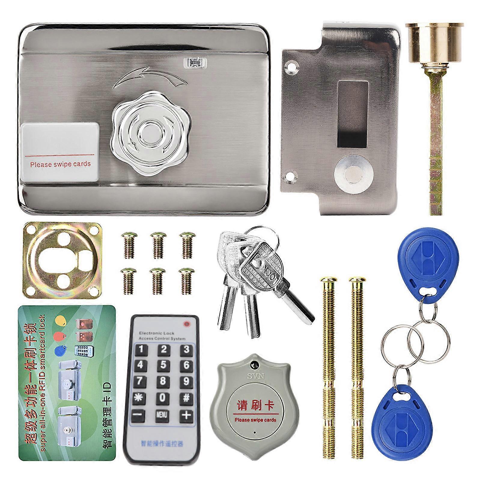 Smart 12V Remote Control Door Lock - Seamless Access, Auto Lock, EM/SM Card Support