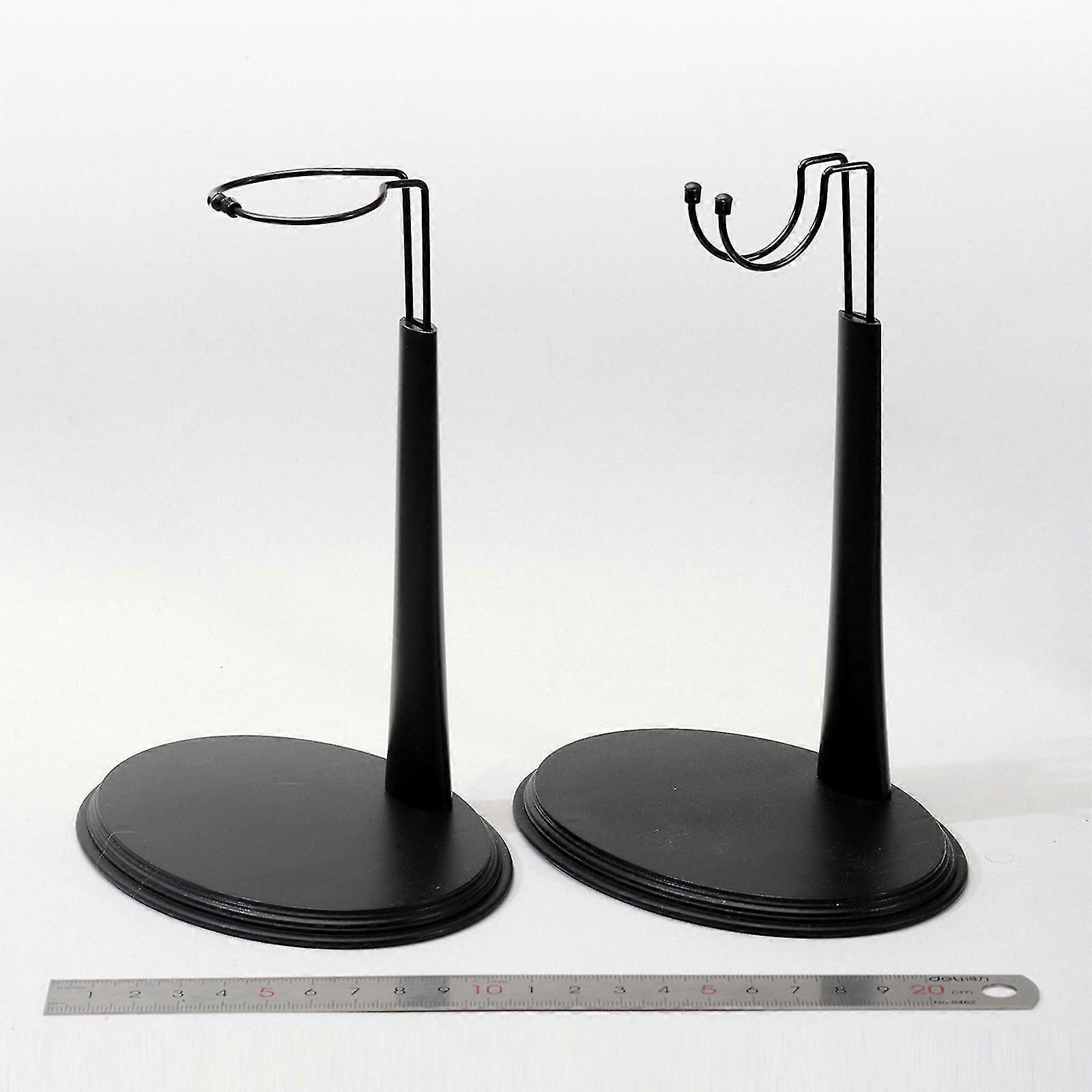 Black 1/6 Scale Figure Display Stand Holder for 12" Dolls Soldiers Toy A