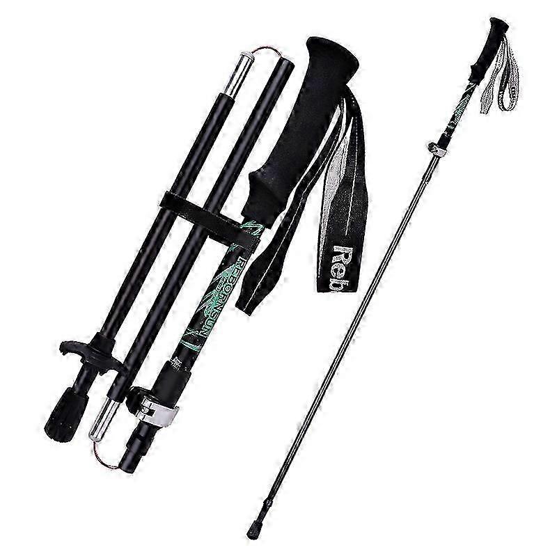 REBORNSUN RBZDGR1017 Carbon Fiber Mountain Trekking Poles Anti-shock Lightweight Foldable Walking