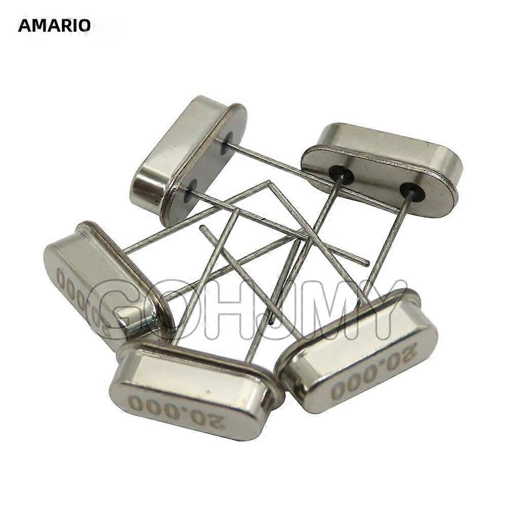 Passive Quartz Crystal Resonator Oscillator HC49S 10 Pieces with Frequencies of 4MHz 6MHz 8MHz 12MHz 16MHz 20MHz 24MHz 4.096MHz 10MHz 27MHz 30MHz for
