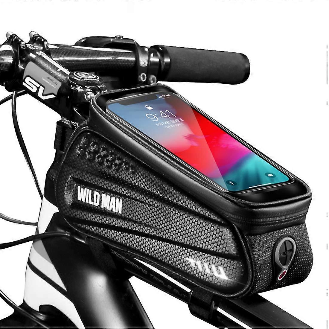 Bicycle Frame Bag Waterproof Handlebar Bag for Phone Storage Front Top Tube Bag Compatible with Most Bikes