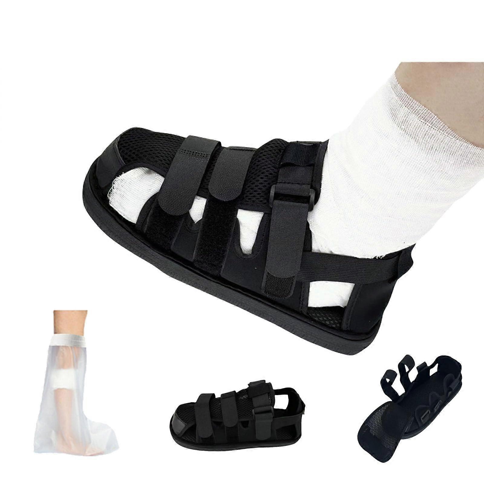 Post Op Shoe for Broken Foot,Adjustable Medical Walking Boots,Fracture Shoes
