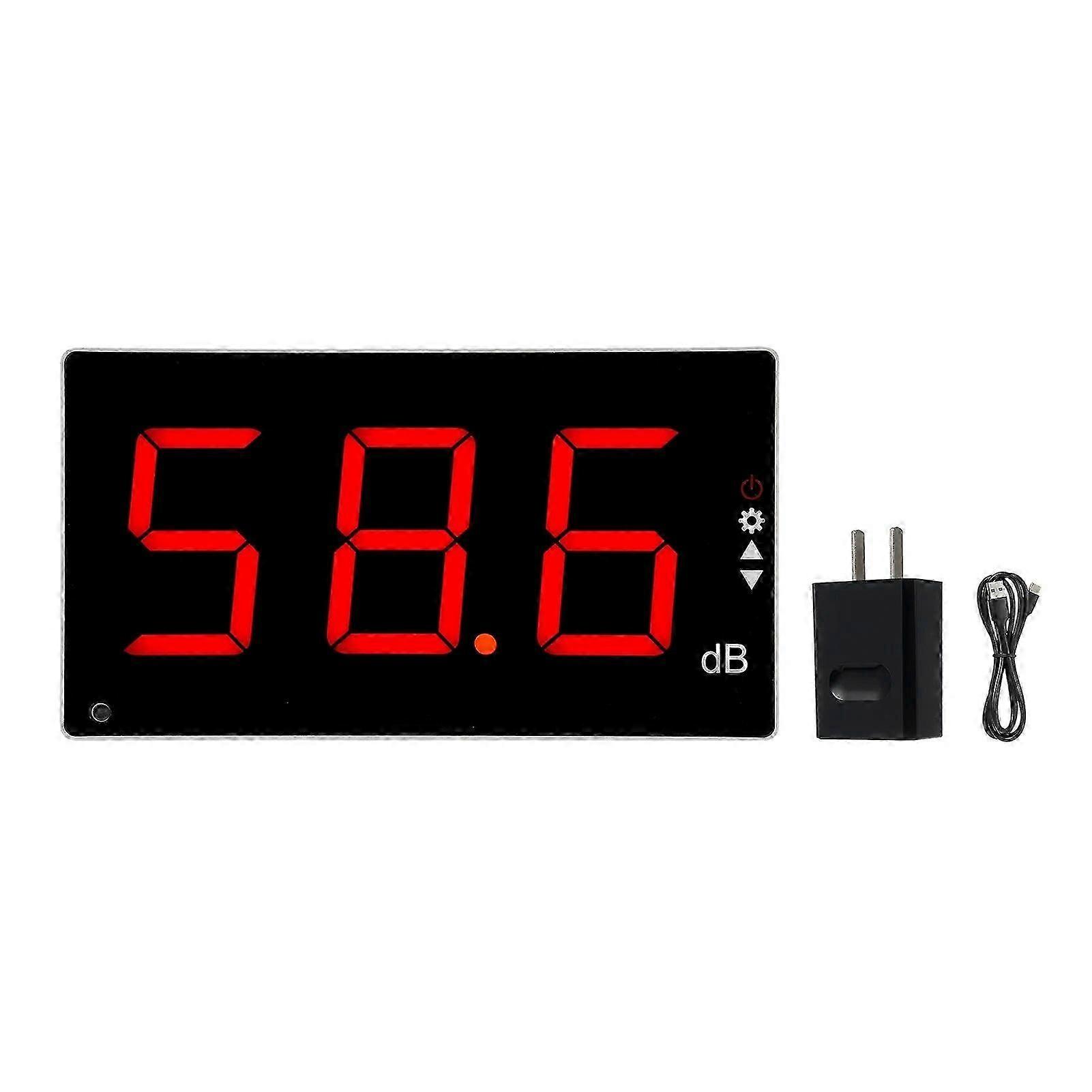 Sound Level Meter LCD Wall Mounted Digital Noise Meter Decibel Monitoring Tester Noise Volume Measuring Instrument 30-130dB