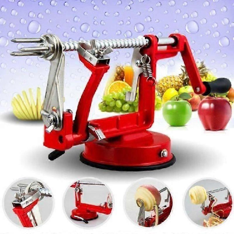 3 in 1 Apple Peeler - Brand - Model - Pencil Sharpener - Red