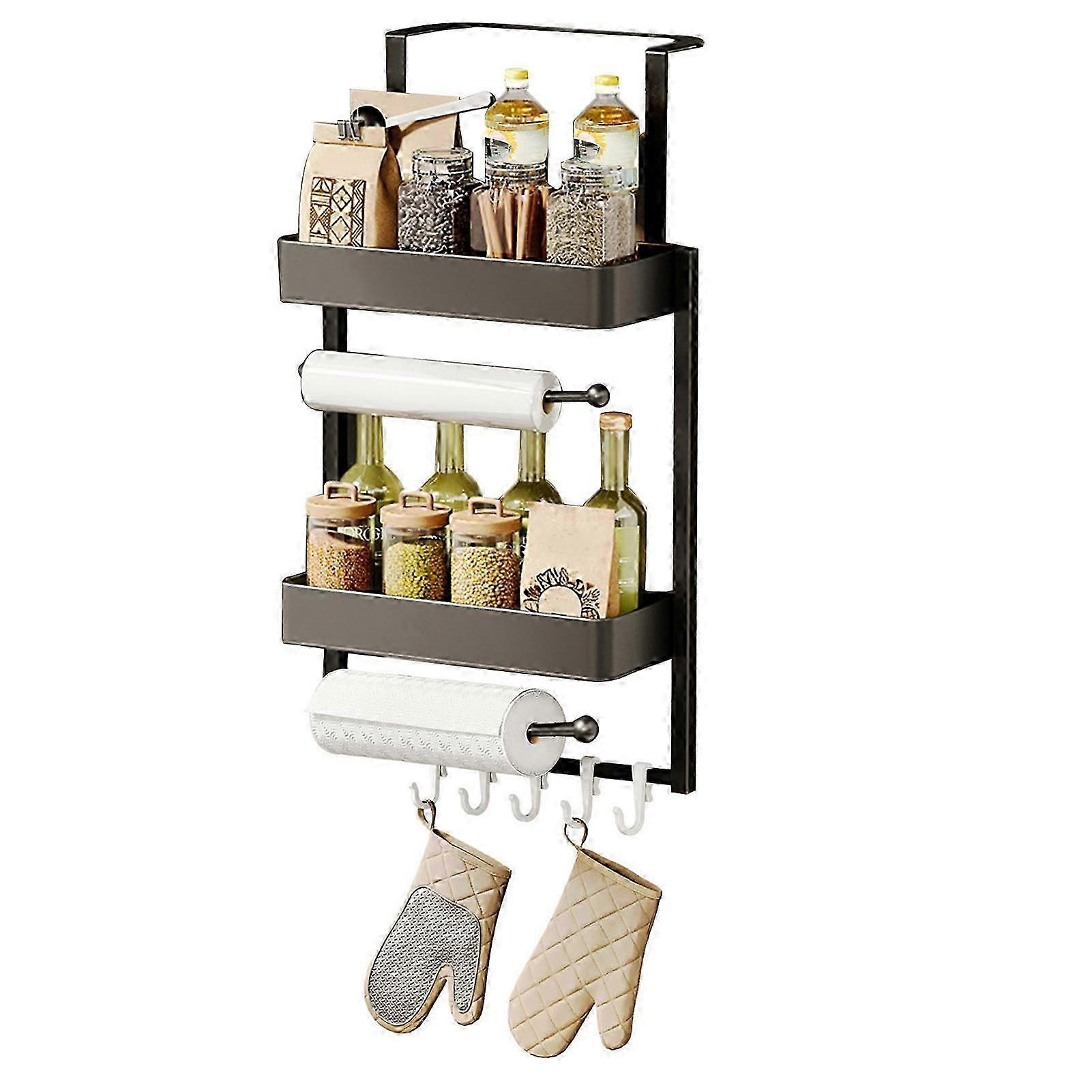 Kitchen Storage Rack Multi-Layer Spice Organizer for Refrigerator