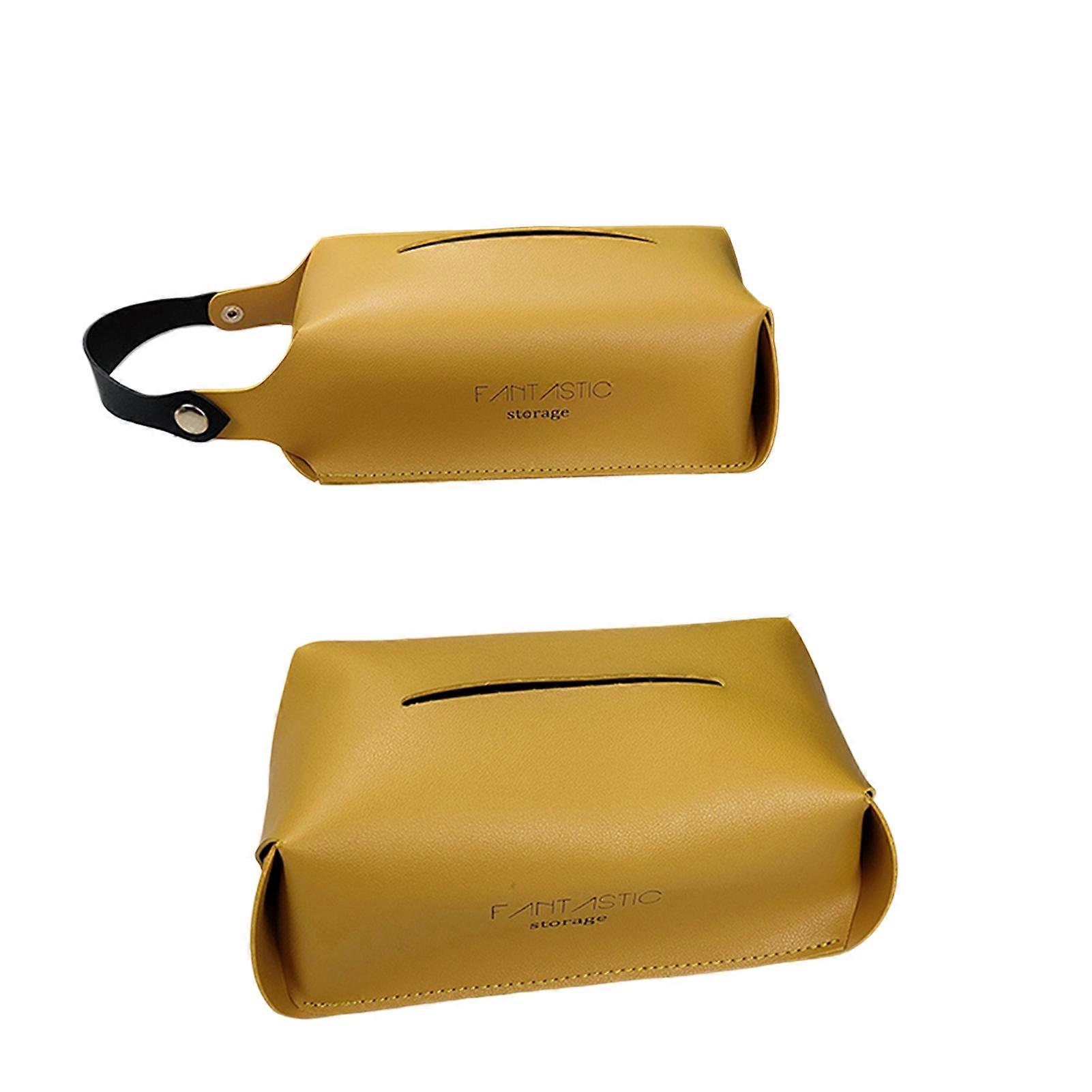 PU Multipurpose Tissues Box  Rectangular Tissue Facial Paper Cover Case  Modern Decorative For Home Office