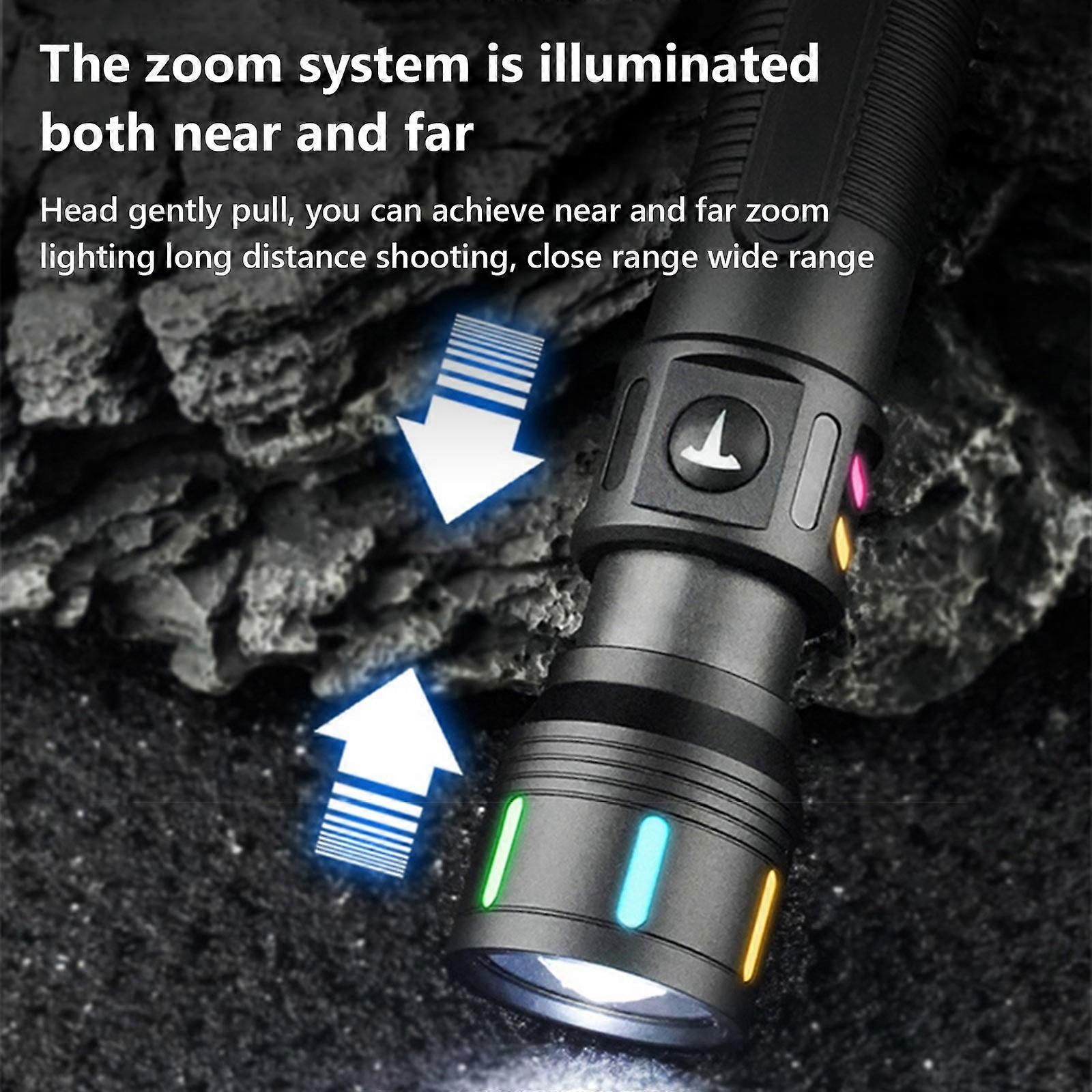 Multi Functional Flashlight For Outdoor Portable Charging Long-lasting Three Types Of Lighting Mini Strong Light Flashlight PUW0990