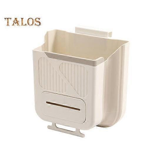 Wall-Mounted Garbage Can Durable Construction Large Capacity Easy to Install Collapsible Plastic Waste Bin Space-saving Organizer