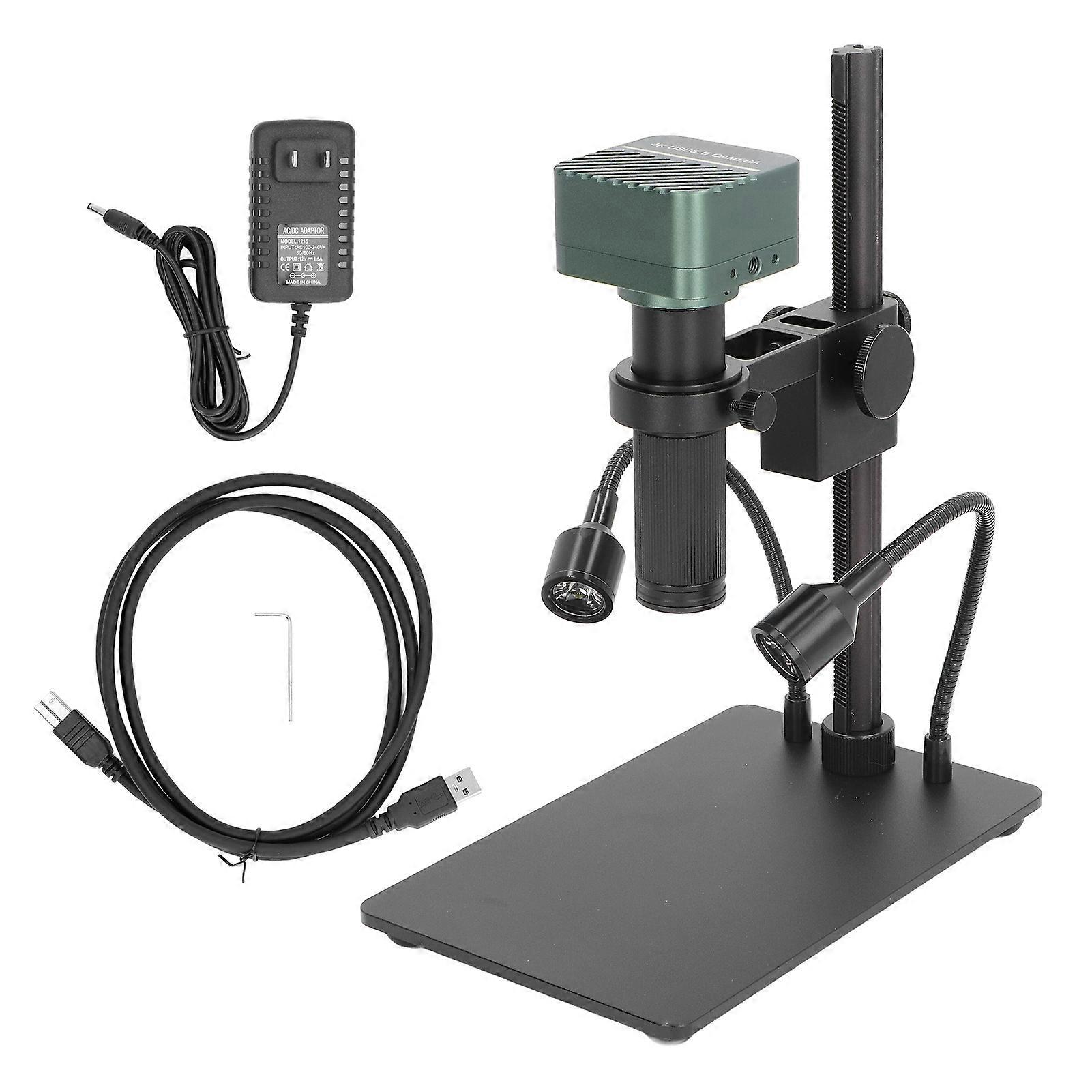 Digital Electronic Eyepiece 4K 8MP 1X‑150X Magnification USB3.0 Telescope Camera with Bracket AC100 to 240V