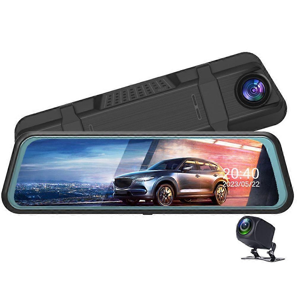 10 Inch Dash Cam Car DVR Full HD 1080P Front and Rear Camera Touch Screen Drive Video Recorder Auto Rearview Dual Lens Dashcam