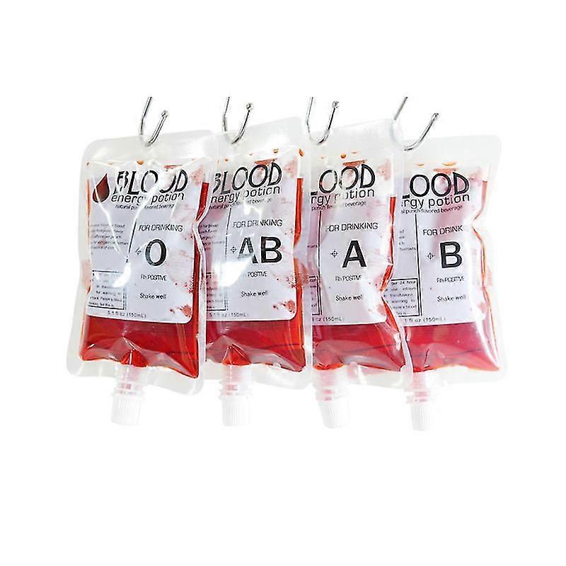 Halloween Blood Bags, Reclosable Blood Bags Pack Of 20, Blood Transfusion Bags For Halloween Vampire Party