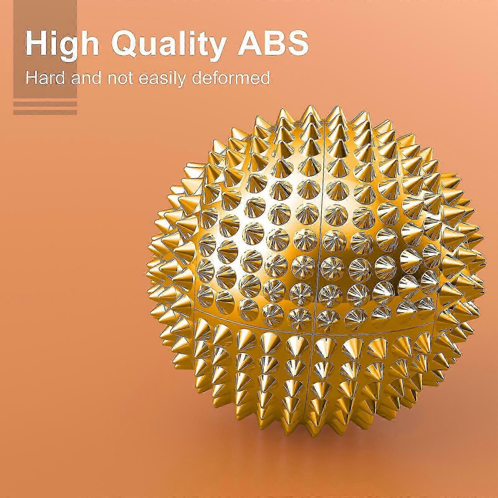 2pcs Massage Ball With Needles-acupressure Active Massager Spiky Hard Massaging Tool For Hand Foot