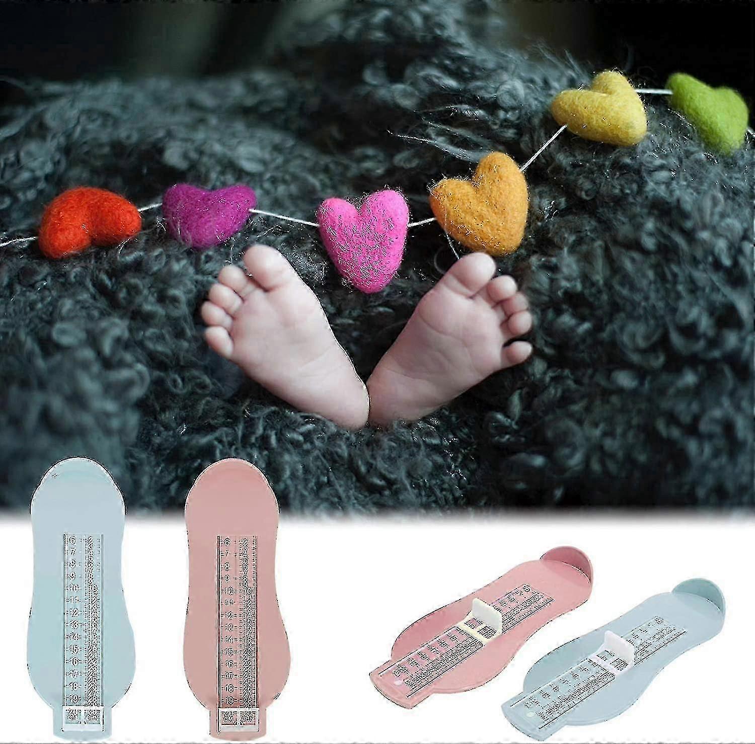 Foot Measuring Device - Foot Measuring Gauge - Shoe Size Measurement Tool To Determine Size (2pcs)