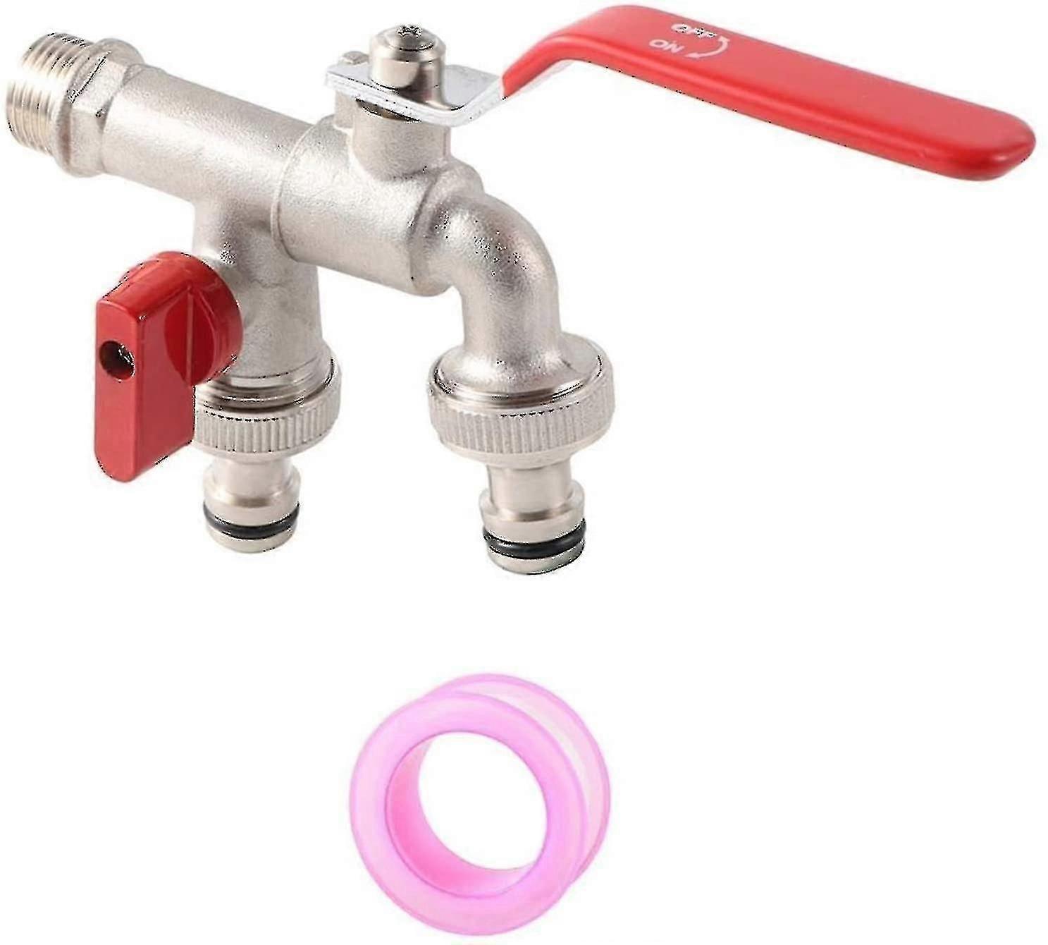 Garden Hose Quick Connect Double Faucet Tank Adapter Garden Hose Faucet