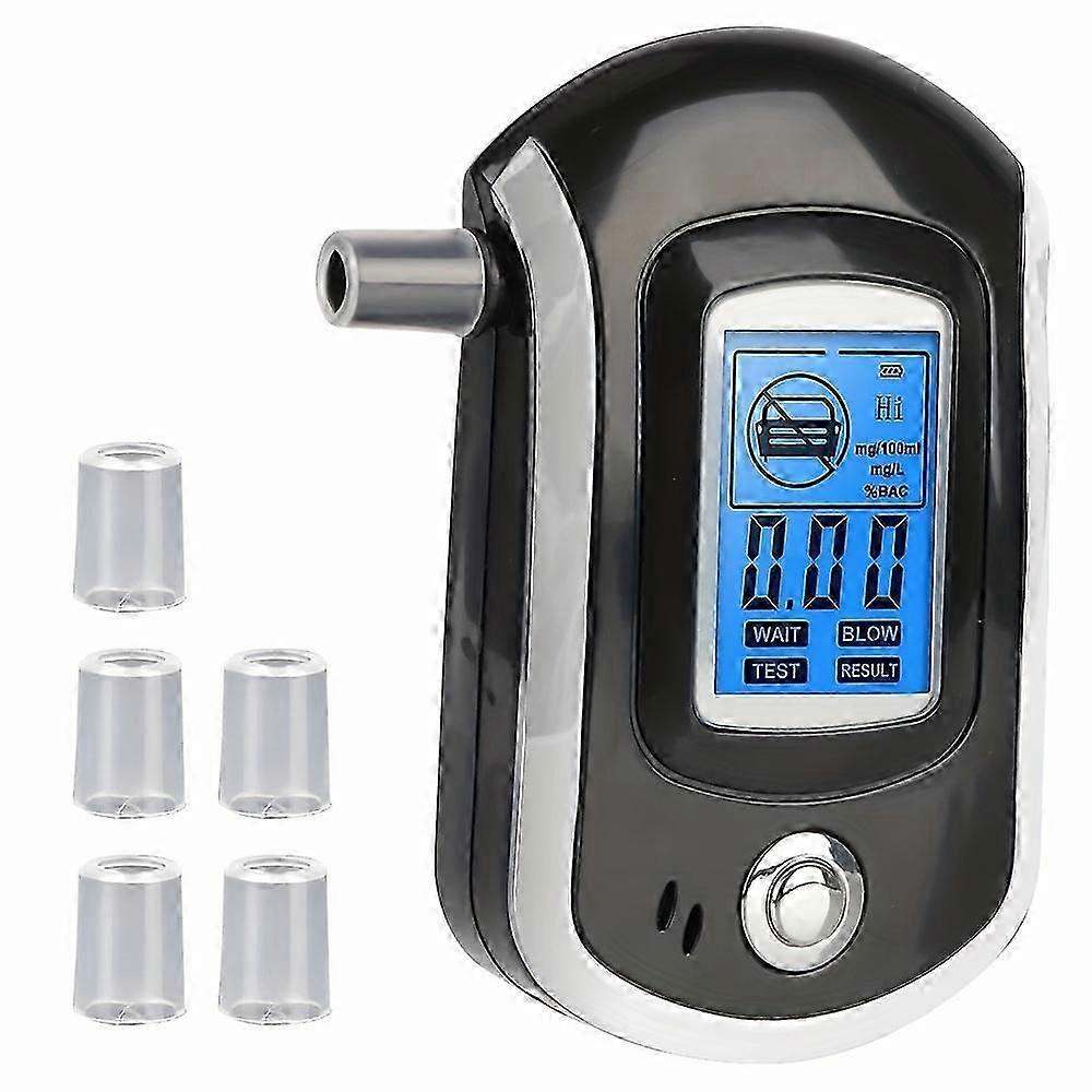 1pc Mini Police Breathalyzer With Lcd Display - Accurate Breath Alcohol Tester For Law Enforcement And Personal Use