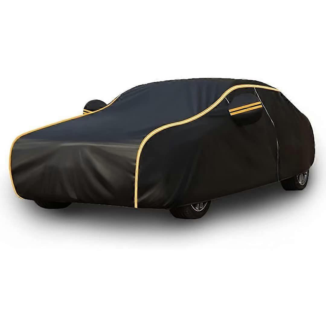 Car Cover for MG MGB Roadster - Custom All Weather Dustproof Protection with Zipper and Windproof Rope in Black Orange
