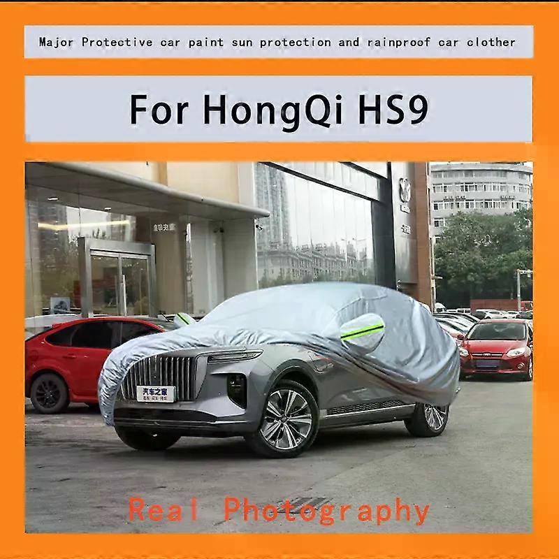 Per HongQi HS9 Copertura Pioggia Gelo Neve Polvere Protezione Impermeabile Esterno Auto Protector Coperture Anti UV Outdoor Sun Riflettente