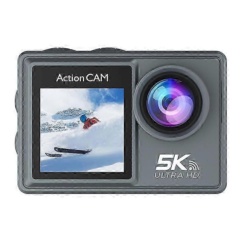 Caméra d’action 5K 30FPS avec télécommande Wifi Caméra de stabilisation d’image électronique pour Di extérieur
