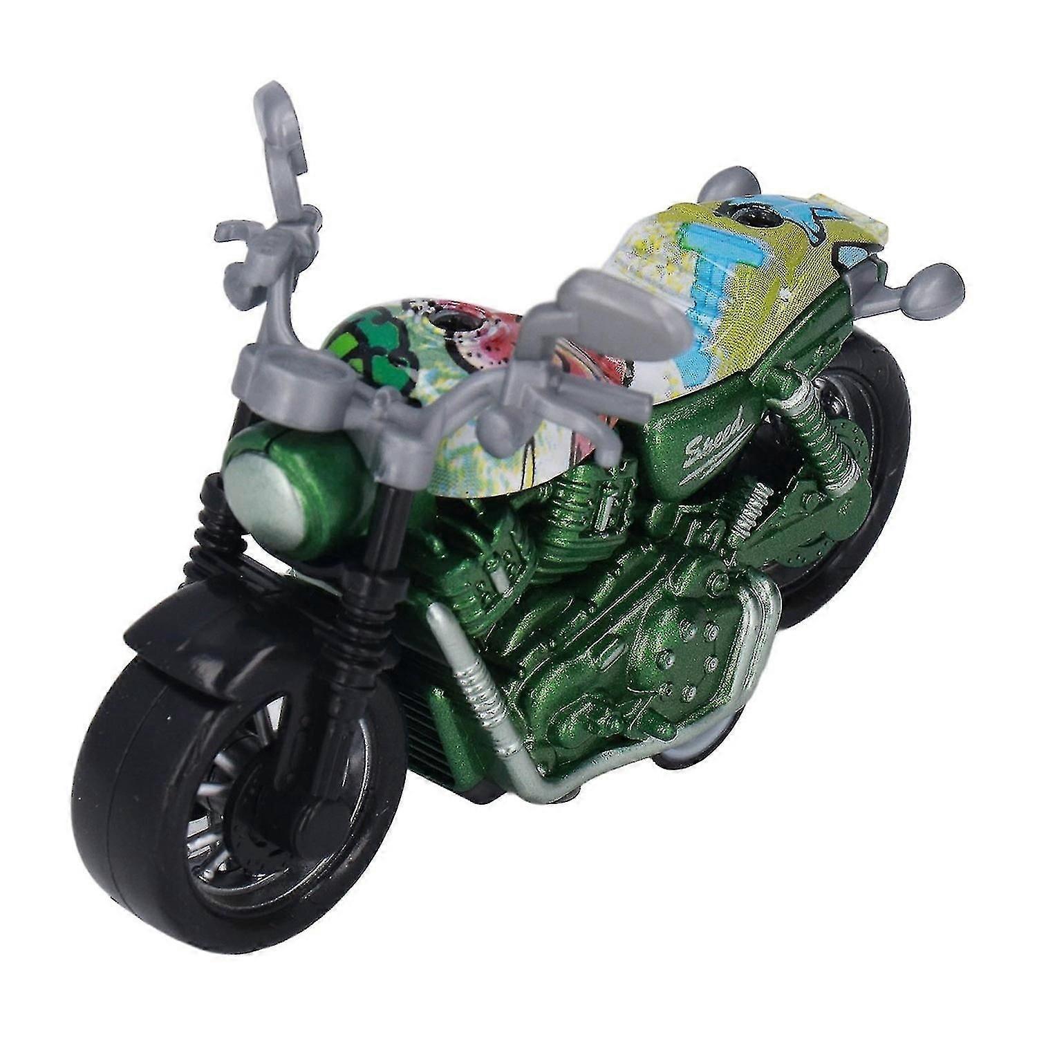 Mini Motorcycle Model Alloy High Simulation Promote Coordination Pull Back Motorcycle Toy For Kids