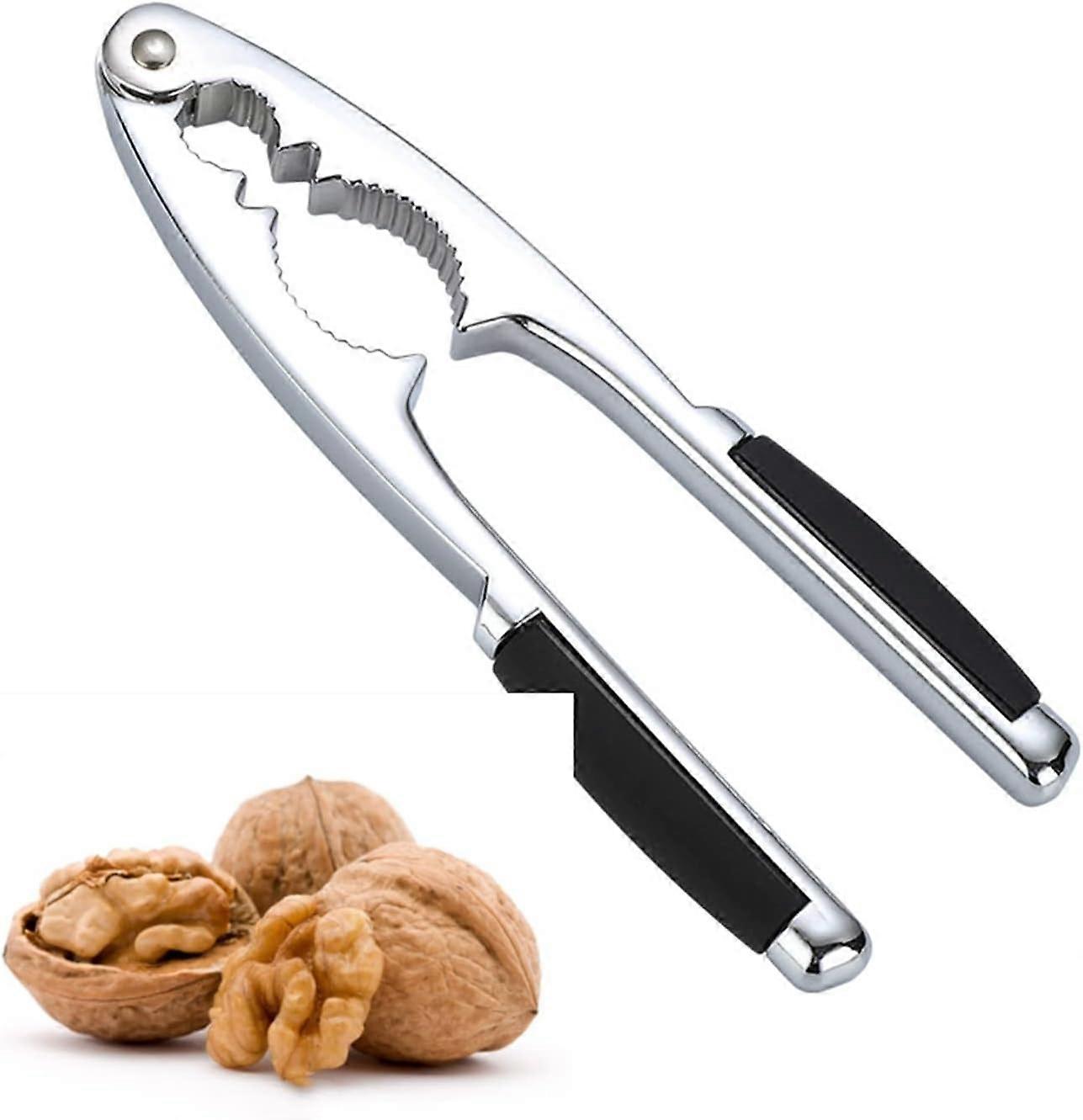Nutcracker, Metal Nutcracker Nutcracker Stainless Steel Nutcracker for Walnuts, Hazelnuts, Almonds, Seafood, or Other Nuts