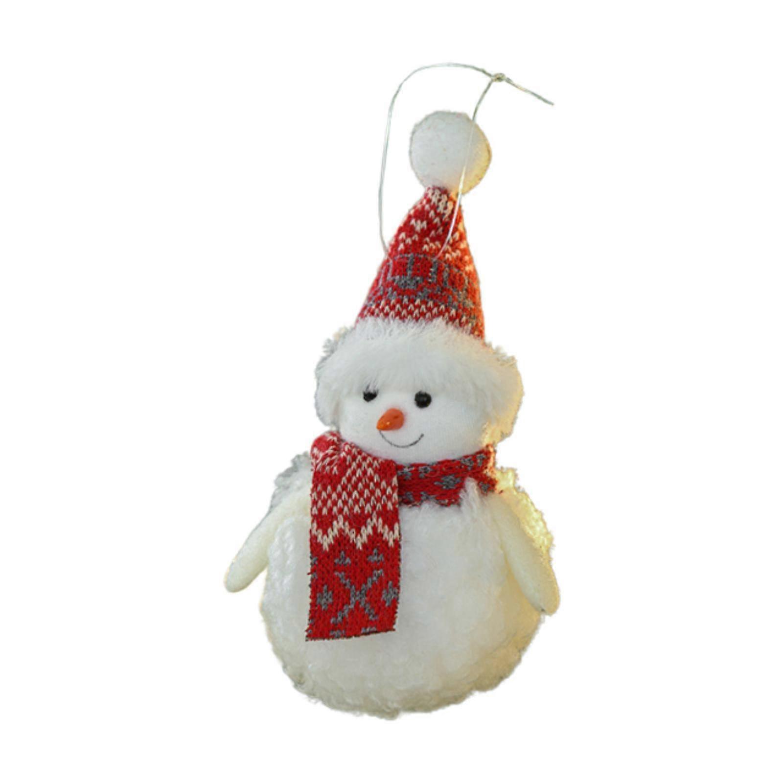 Brad de Crăciun Om de zăpadă Pandantiv Pandantiv de pluș Cadou de colecție Ornament agățat