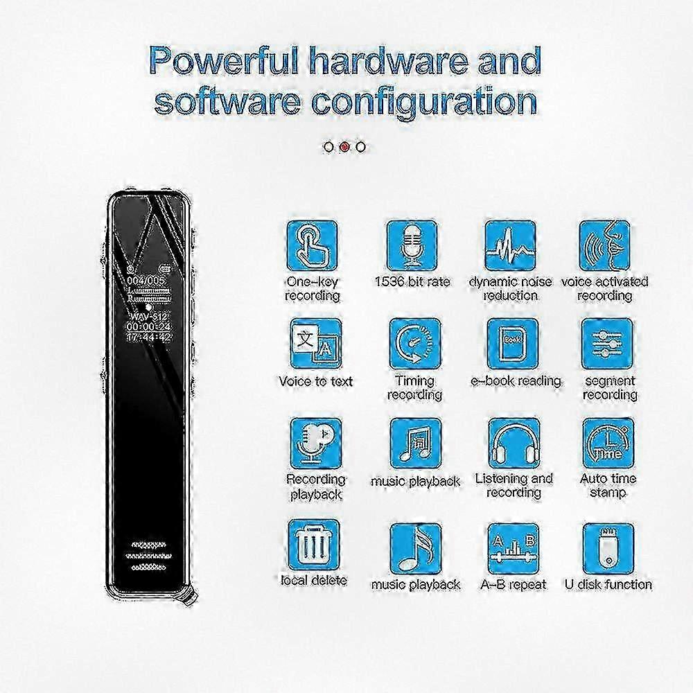 2025 4GB Q22 Smart Voice Recorder with AI Noise Reduction, Text Conversion & Remote Control for Clear Audio Recording.