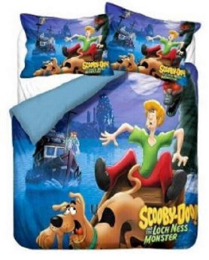 Bed Sheets Set Featuring Scooby-Doo! Design - Includes Duvet Cover, Pillowcase, and Bedding Essentials for Comfortable Sleep