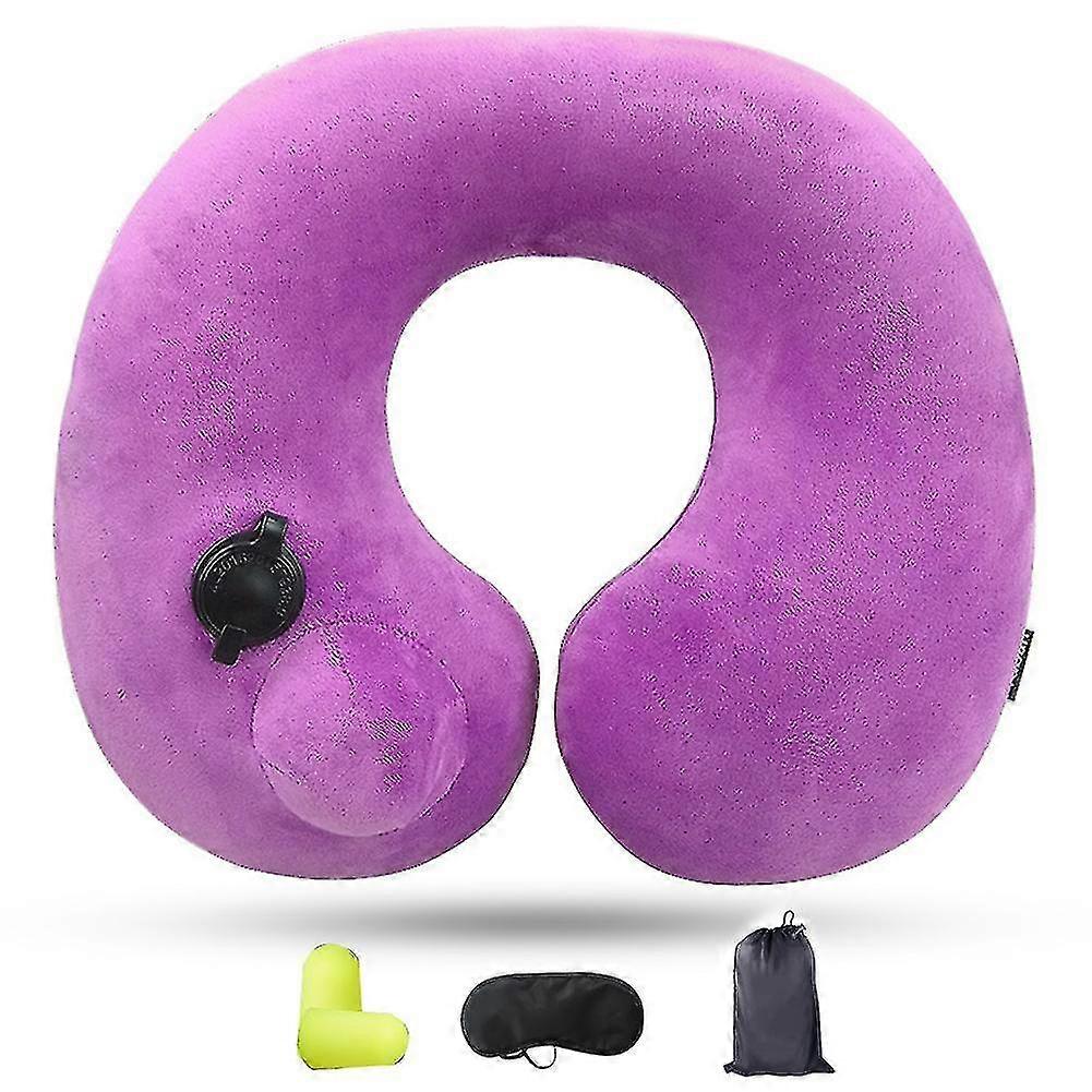 Press Inflatable Travel U-Shaped Neck Pillow 2025