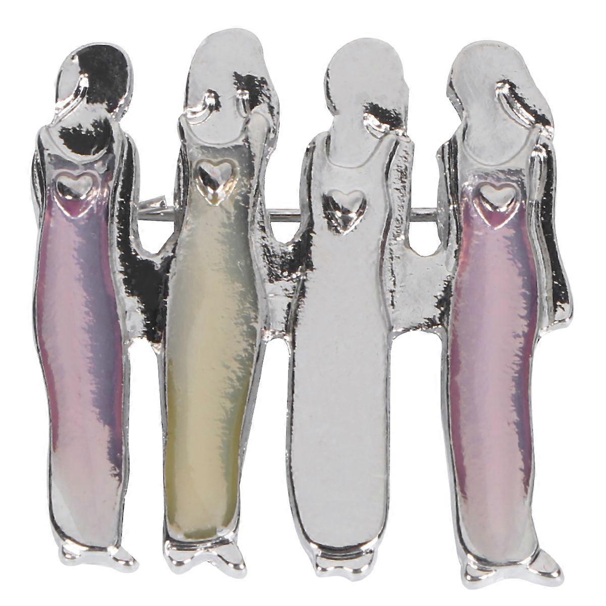 بسيطة جميلة الأخت بروش شخصية شارة سبيكة سترة دبابيس الصدر كليب ( )