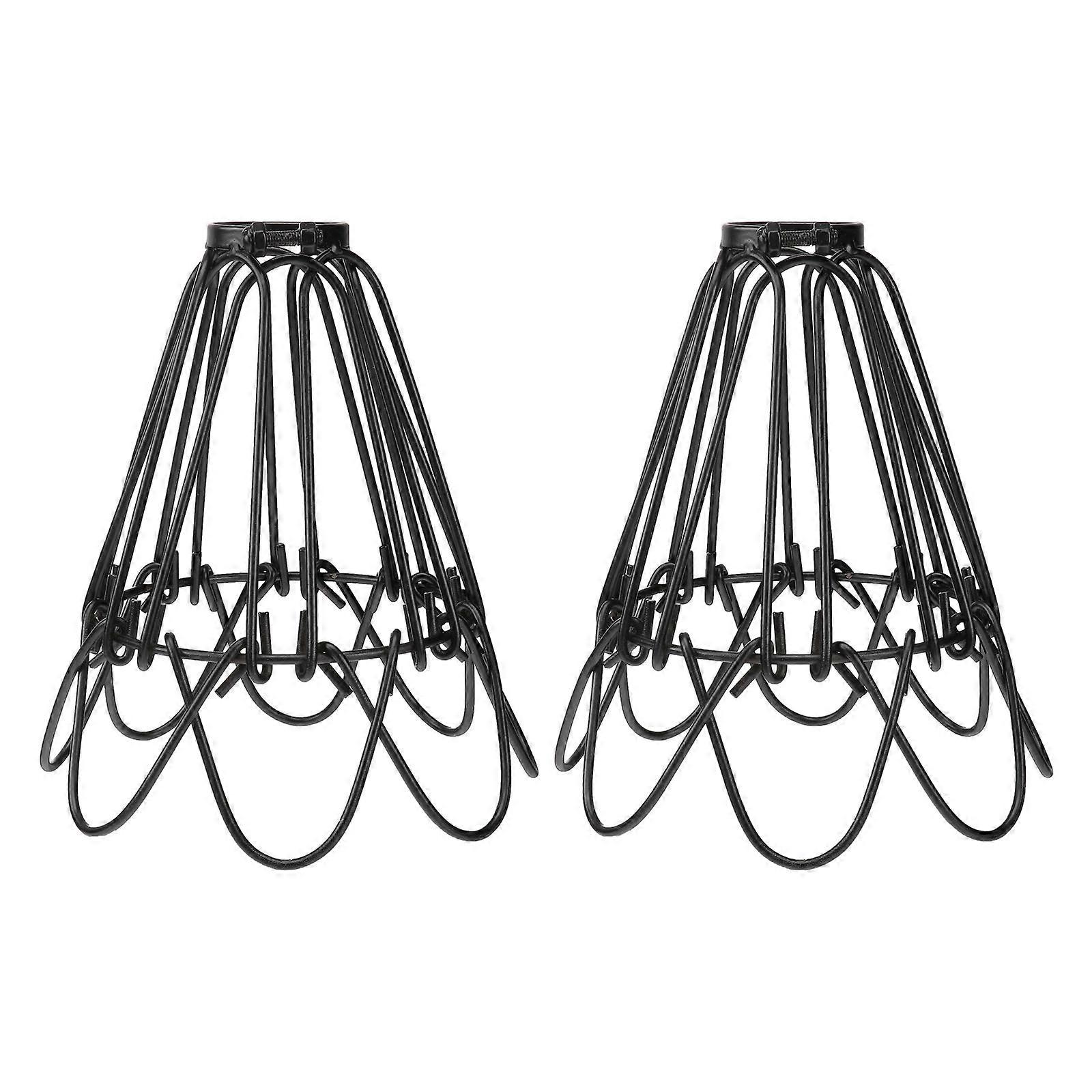 Modern Vintage Lampshade, Rustic Iron Frame for Elegant Ceiling Lighting