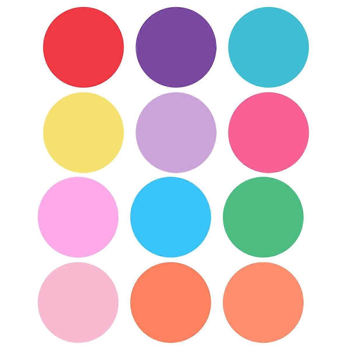 12 Pcs Round Dry Erase Sticker Memo Board Self Adhesive Writable Labels for Sharing and Decoration