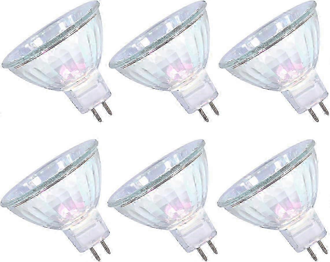 6Pcs 35W 12V GU5.3 Dimmable MR16 Halogen Spotlights for Ceiling Lights