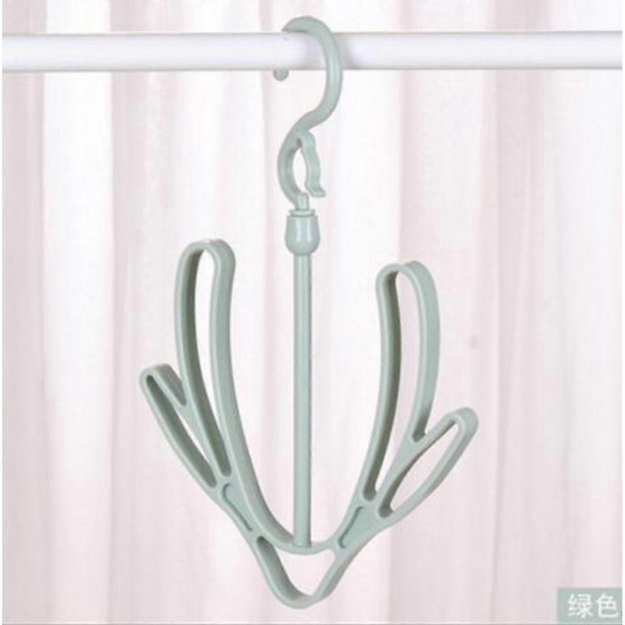 360 Degree Rotate Shoes Drying Rack Folding Hanger Hook